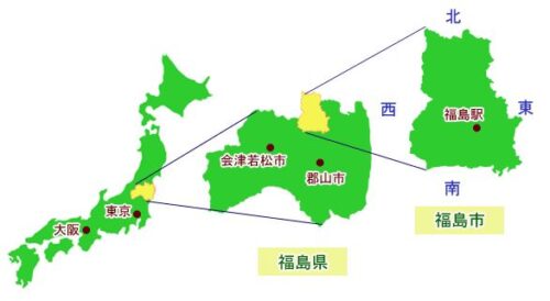 福島市マップ