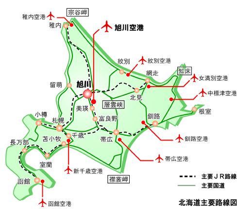 旭川市マップ
