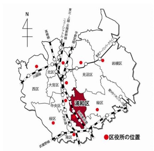 浦和区マップ