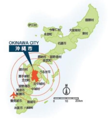 沖縄市マップ