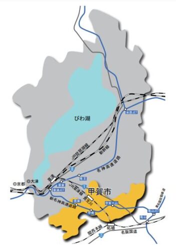甲賀市マップ
