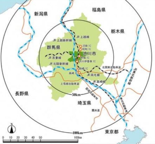 渋川市マップ