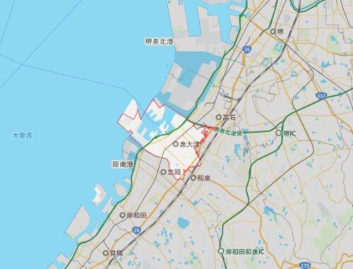 泉大津市マップ