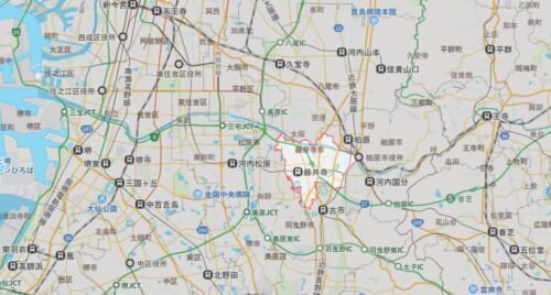 藤井寺市マップ