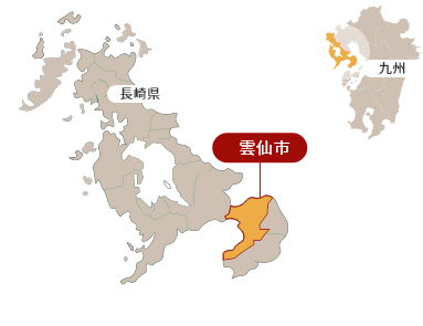 雲仙市マップ