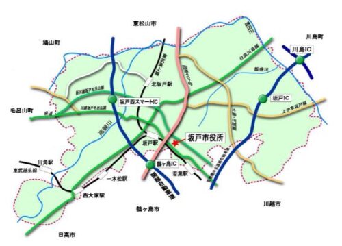 坂戸市マップ