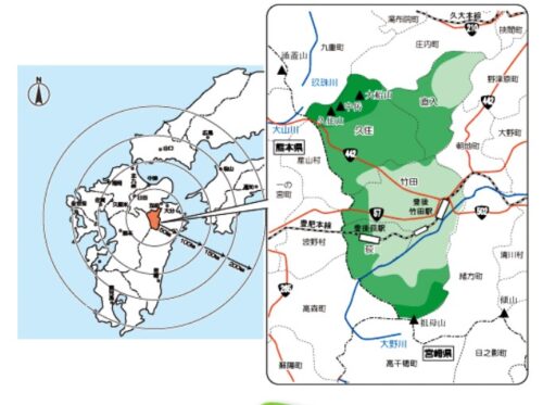 竹田市の位置